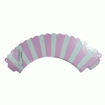 Ogradica bela roze sa velikim štraftama set/12